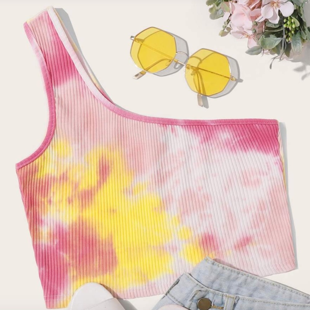 One-shoulder Tank Top